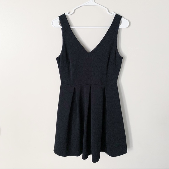 Lush fit and flare skater dress black size medium - Picture 2 of 7